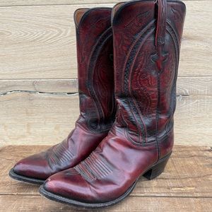 Lucchese western boots.